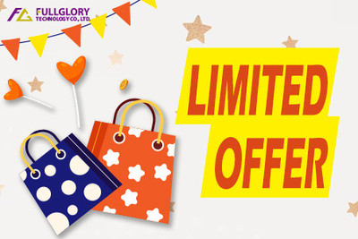Limited offer display at Fullglory Shopping Center, inviting customers to take advantage of special promotions.