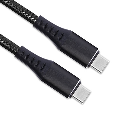 PDALBR003，USB4.0 鋁殼尼龍雙色編織線身 傳輸線(PD/QC)-造型A