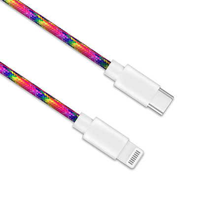 PDMLBR005，USB2.0 Molding尼龍格紋編織線身 傳輸線(PD)
