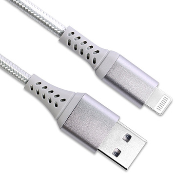 PDALBR008，USB2.0 鋁殼尼龍單色編織線身 傳輸線-造型E