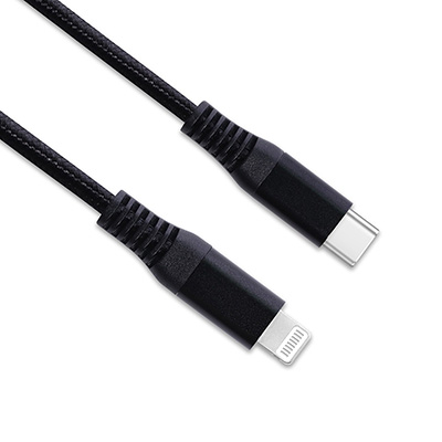 PDALBR010，USB2.0 鋁殼尼龍單色編織線身 傳輸線(PD)-造型G