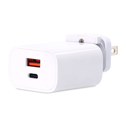 UC030-2ACS004-WH 白色限定，PD充電器 30W 2Port(USB-A/Type-C) 萬國轉接頭組(美/歐/英/澳規)-組合腳
