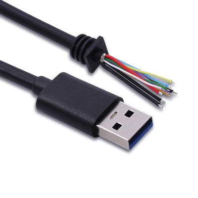 USB32CAB001，USB3.2 Type-A Plug to Customized SR Cable