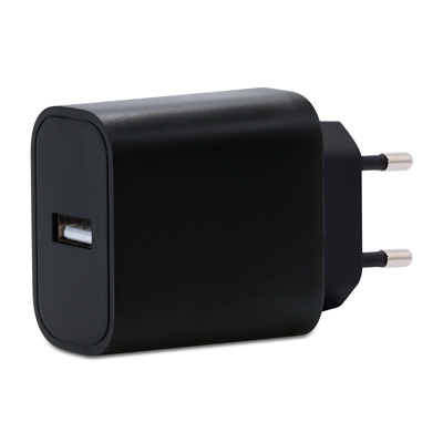 EU018-01AX001，QC充電器 18W 1Port(USB-A) 歐規-固定腳