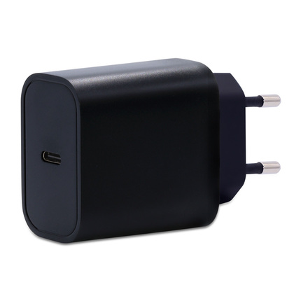 EU015-01CX002 Black，Power delivery charger 15W 1Port(Type-C) European standard plug-Fixed