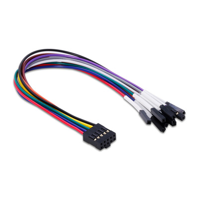 HSG-DH2-2G001，Dupont PH2.54-2x5P to 1P PH2.54x10, L:190mm, UL1007 #22 Gold-Plated Terminal, HSG Wire Harness