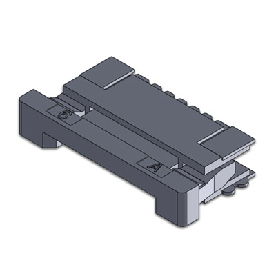 FPC10-D-25-B-RA，1.0mm Drawer H:2.50mm Bottom RA FPC連接器