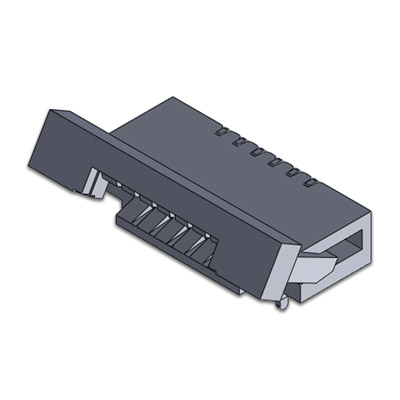 FPC10-D-29-B-RA，1.0mm Drawer H:2.90mm Bottom RA FPC連接器