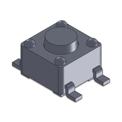 TS-S-V-005，4.5x4.5 SMT Vertical 輕觸開關