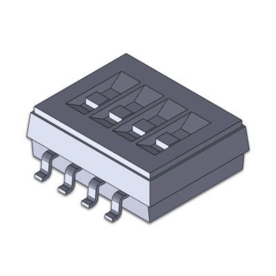 DS-S-V-12-001，1.27mm SMT Vertical 指撥開關