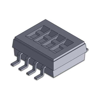 DS-S-V-12-002，1.27mm SMT Vertical 指撥開關