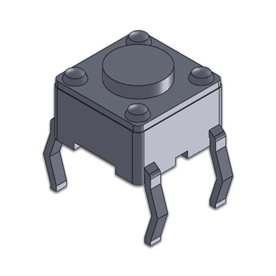 TS-D-V-004，6.0x6.0 DIP Vertical 輕觸開關