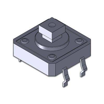 TS-D-V-005，12x12 DIP Vertical 輕觸開關 (方頭)