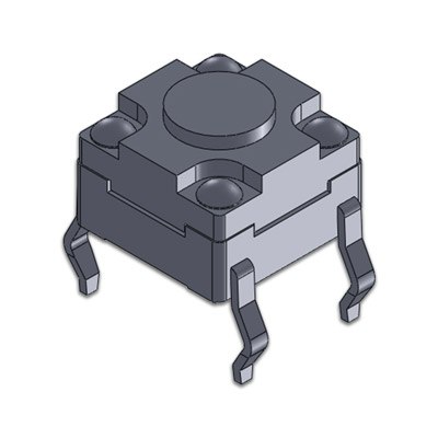 TS-W-D-V-001，6.15x6.15 DIP Vertical 防水輕觸開關