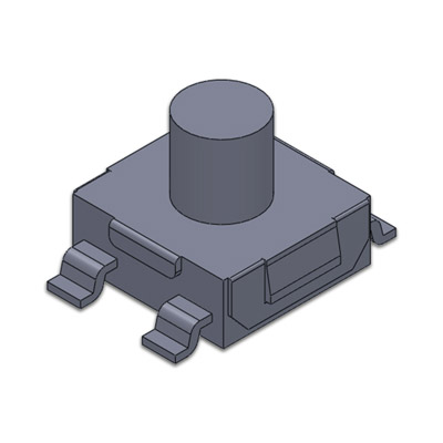 TS-W-S-V-004，6.25x6.35 SMT Vertical Waterproof Tact Switch
