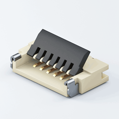 FPC05-FF-10-B-RA，0.5mm Front-Flip H:1.0mm Bottom RA FPC連接器