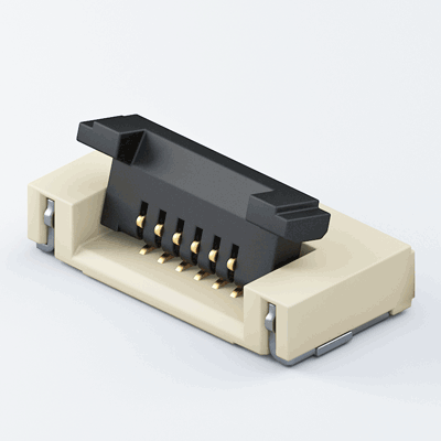 FPC05-FF-12-B-RA，0.5mm Front-Flip H:1.5mm Bottom RA FPC連接器