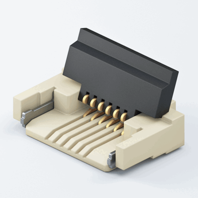 FPC05-FF-18-B-RA-L，0.5mm Front-Flip H:1.83mm Bottom RA FPC連接器