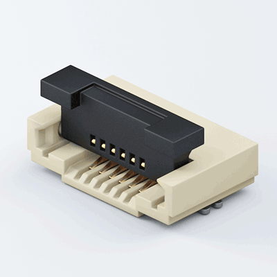 FPC05-FF-20-B-RA，0.5mm Front-Flip H:2.0mm Bottom RA FPC連接器