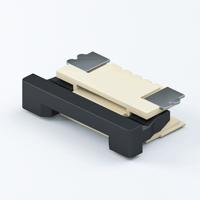 FPC10-D-25-T-RA，1.0mm Drawer H:2.50mm Top RA FPC連接器