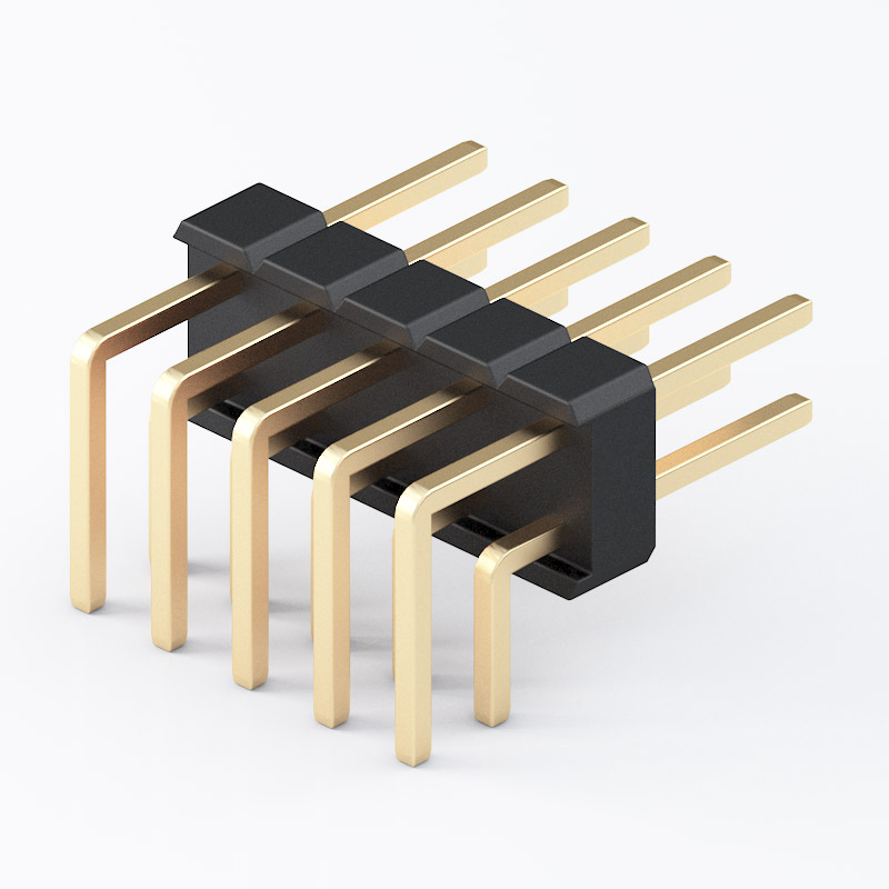 High-Quality 2.54 mm Pitch Dual-Row Right-Angle DIP Pin Header – Stable ...