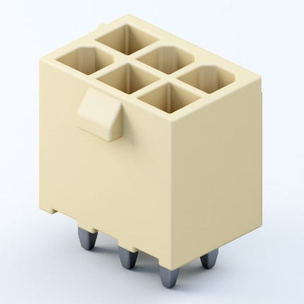 FGMX42MFJRDS 正面，4.20mm Molex Mini-Fit Jr.5566 series 線對板連接器