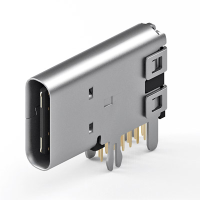 FTPC14-FBF-1T-A13，USB2.0 Type-C Connector, 14pin DIP, flag type