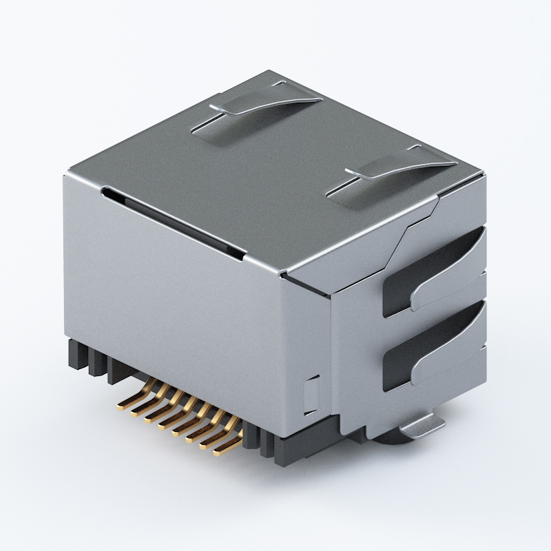 Shielded RJ45 Jack with Latch – High Stability Ethernet Connector Solution