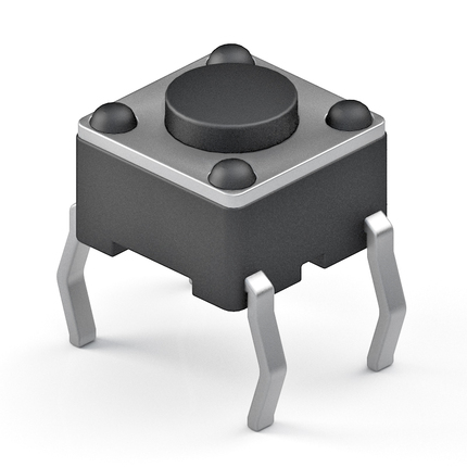 TS-D-V-004，6.0x6.0 DIP Vertical 輕觸開關