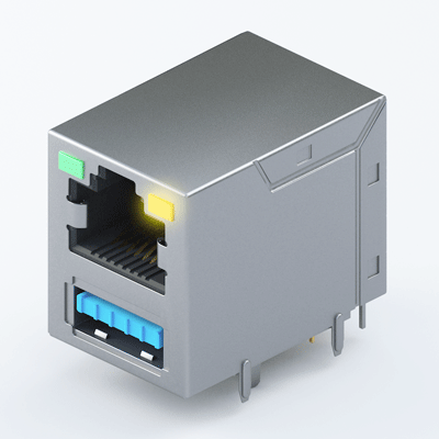 RJ45, RJ45 Jack, FRJF-S8RD6PBT-52B02