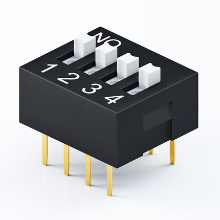 DPSW-25DVxxx-A05x, Tact Switch，2.54mm DIP Vertical 指撥開關