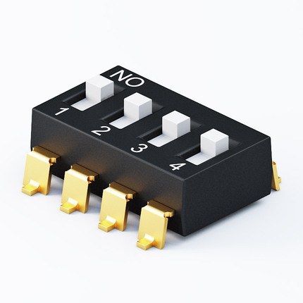 DSW-25SVxxx-A01，2.54mm SMT Vertical Dip Switch