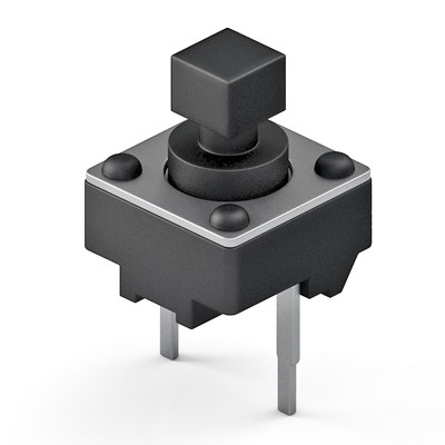 TS-D-V-002，6.0x6.0 DIP Vertical Tact switch