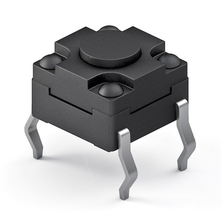 TS-W-D-V-001，6.15x6.15 DIP Vertical 防水輕觸開關