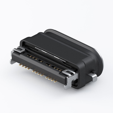 USB 3.2 Type-C Female Connector, Waterproof,