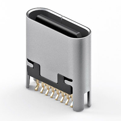 USB 2.0 Type-C 母連接器 16Pin 180度