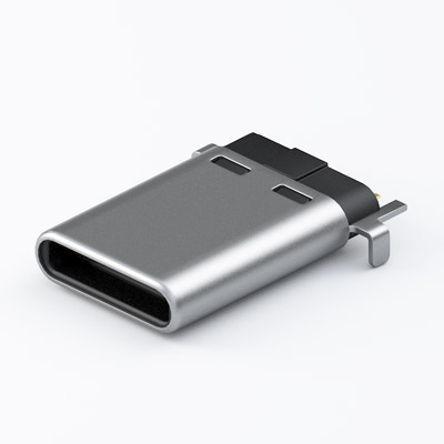 USB 2.0 Type-C Male Connector, 12Pin Body length 12.16 Below PCB 1.05