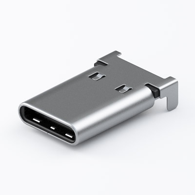 USB 3.2 Type-C Male Connector, 24Pin Body length 13.75 Below PCB 0.95