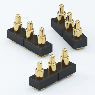 Pitch 3.0mm 3 Pin 公座 彈簧針 Pogo Pin,  SMT,  直立式