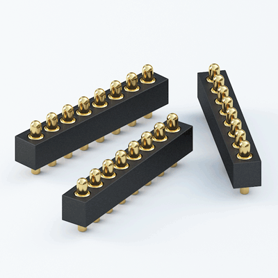 Pitch 2.0mm 8 Pin Male Pogo Pin, SMT, Vertical