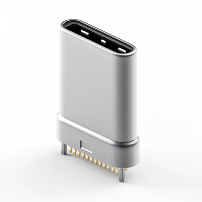 USB 3.2 Type-C 公連接器 24Pin 180度 本體高10.80 拉伸款