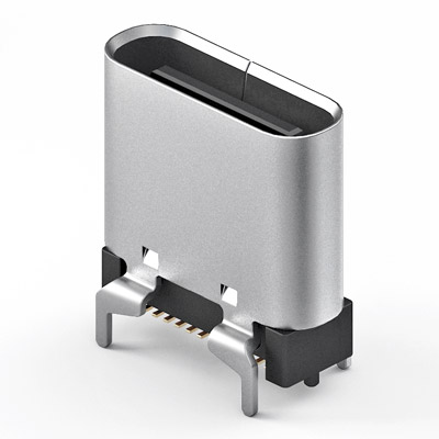 USB 3.2 Type-C Female connector, 24Pin Vertical Above PCB height 9.00