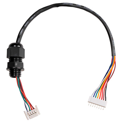 JST SHD 1.0mm to JST SAN 2.0mm 8P Cable Assembly with M12 Waterproof Cable